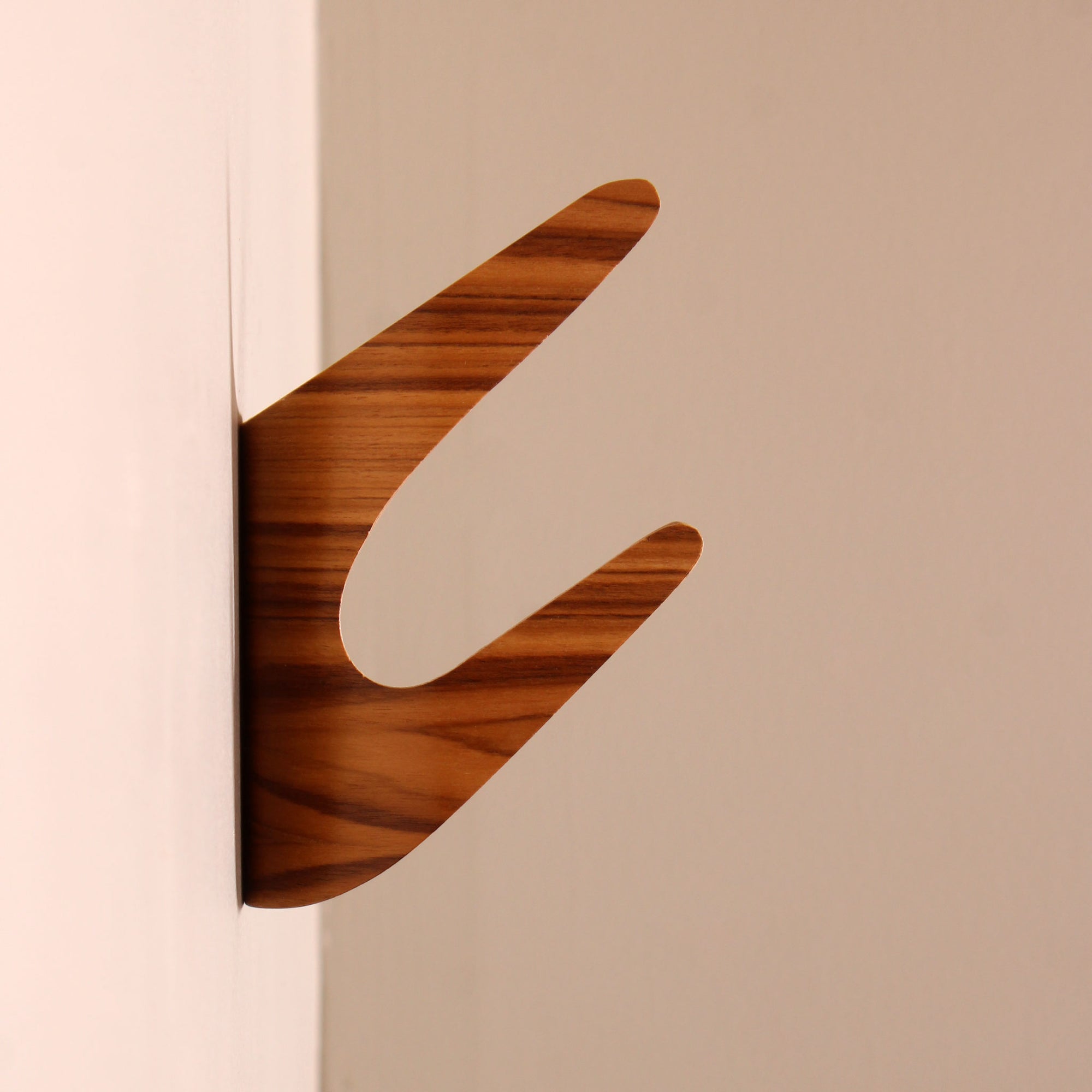 onefortythree wood wall hook teak