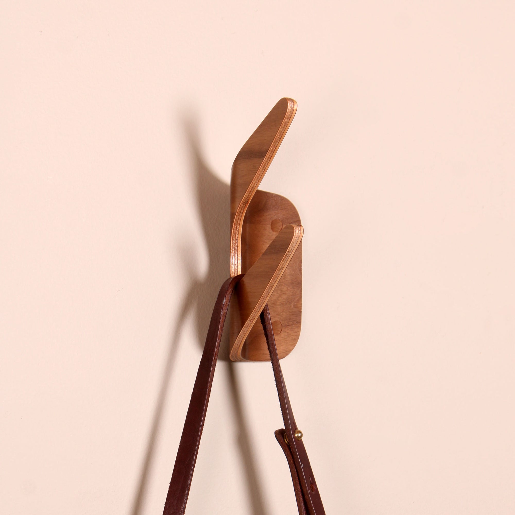 onefortythree wood wall hook walnut