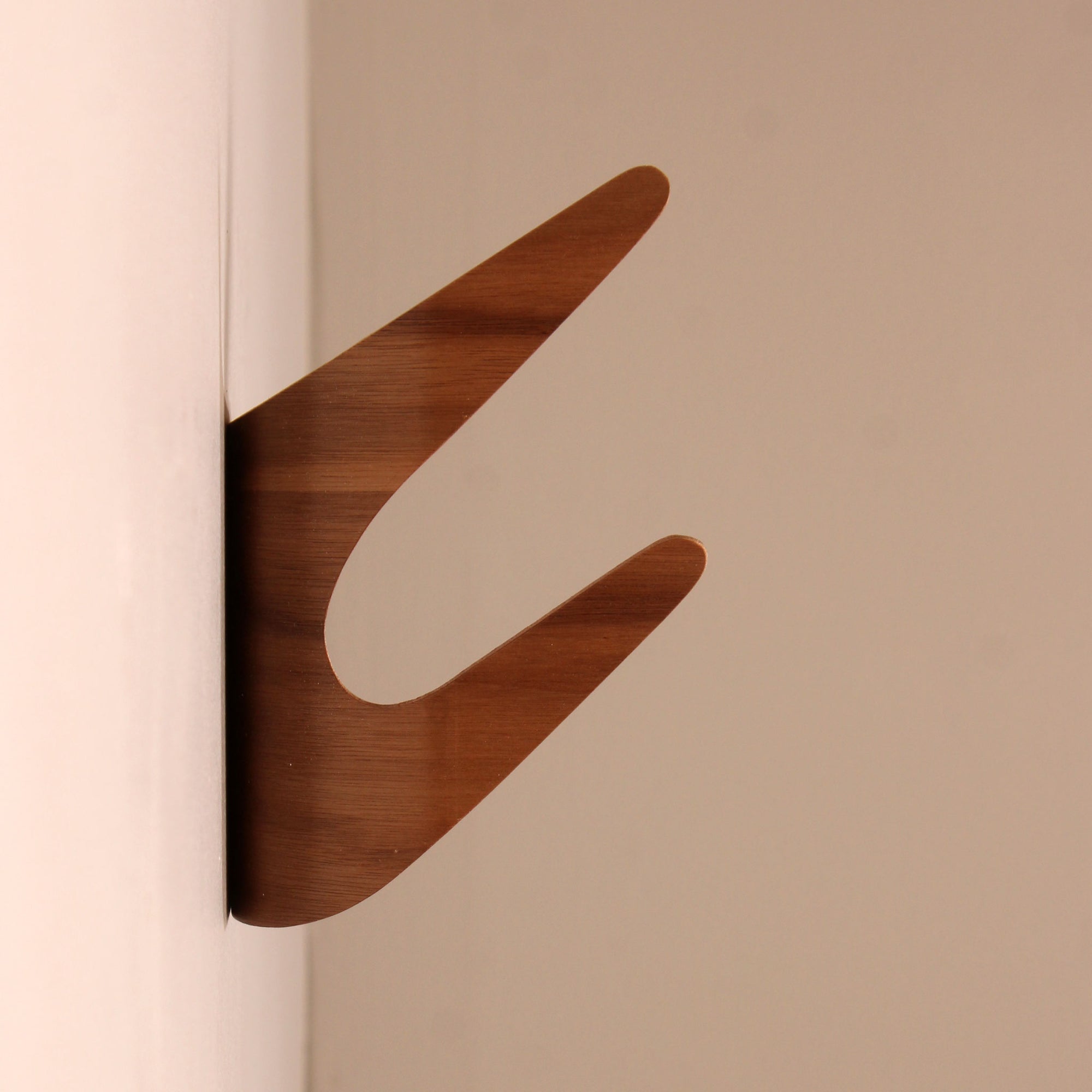 onefortythree wood wall hook walnut